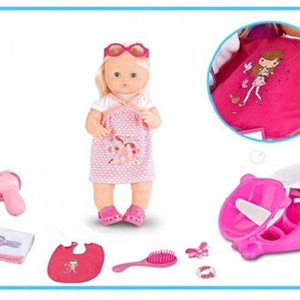 عروسک دخترانه وارم بیبی Warm Baby RT05078-1 مدل آرایشگاهی پرتی هیر ارتفاع 42 سانتی متر-اسباب بازی عروسک دخترانه